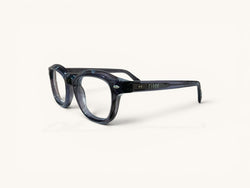 Anteojos ópticos Acetato gris azulado vista lateral - Ovo Class Gris Azulado - Fibra Eyewear