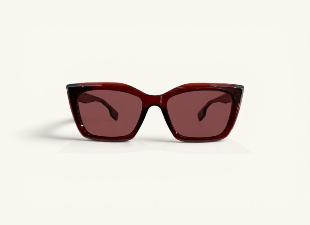 Lentes de sol TR-90 burdeos vista frontal - Bloque TR-90 Burdeos Sol - Guacamayo