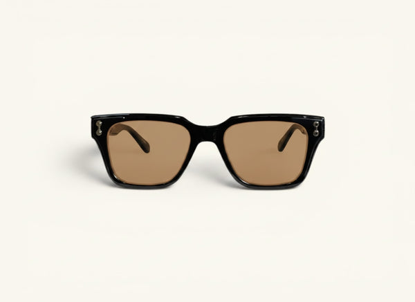 Lentes de sol TR-90 carey dorado vista frontal - Bloque TR-90 Carey Dorado Sol - Guacamayo