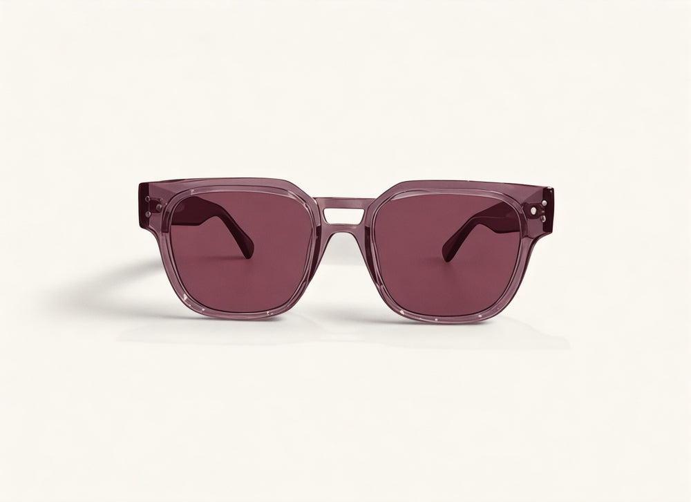 Lentes de sol TR-90 vino vista frontal - Bloque TR-90 Vino Sol - Guacamayo