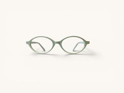 Anteojos ópticos acetato verde salvia vista frontal - Ovo Class Verde Salvia - Fibra Eyewear