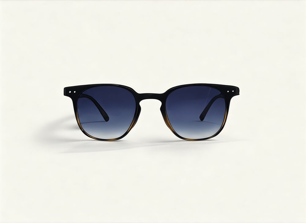 Lentes de sol TR-90 azul marino vista frontal - Ovo TR-90 Azul Marino Sol - Guacamayo