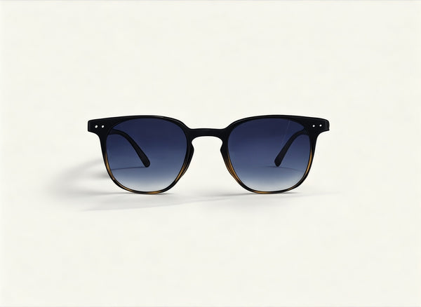 Lentes de sol TR-90 azul marino vista frontal - Ovo TR-90 Azul Marino Sol - Guacamayo