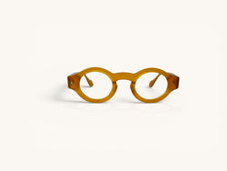 Anteojos ópticos acetato miel vista frontal - Ovo Acetato Miel - Fibra Eyewear
