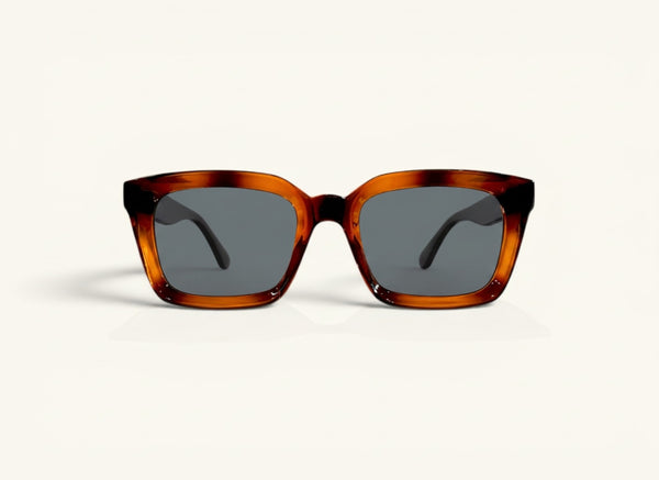 Lentes de sol TR-90 carey naranjo vista frontal - Wayfarer TR-90 Carey Naranjo Sol - Guacamayo